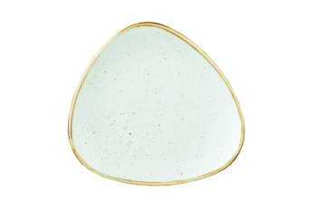 CHURCHILL SUPER VITRIFIED STONECAST DUCK EGG BLUE TRIANGULAR PLATE 9Inch