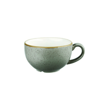 CHURCHILL SUPER VITRIFIED STONECAST PEPPERCORN GREY CAPPUCCINO CUP 12OZ