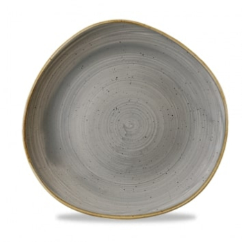 CHURCHILL STONECAST ORGANIC PLATE 7Inch PEPPERCORN GREY X12