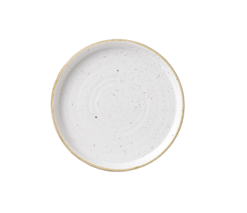 CHURCHILL STONECAST BARLEY X6 WHITE CHEFS WALLED PLATE 15.7