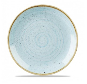 CHURCHILL SUPER VITRIFIED STONECAST DUCK EGG BLUE COUPE PLATE 8.5Inch