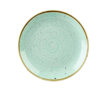 CHURCHILL SUPER VITRIFIED STONECAST DUCK EGG BLUE COUPE PLATE 11.3Inch
