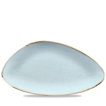 CHURCHILL SUPER VITRIFIED STONECAST DUCK EGG BLUE CHEF'S PLATE 14X7.4inch