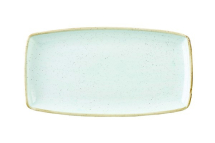 CHURCHILL SUPER VITRIFIED STONECAST DUCK EGG BLUE OBLONG PLATE 13.6X7.3inch