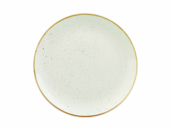 CHURCHILL SUPER VITRIFIED STONECAST BARLEY WHITE COUPE PLATE 11.3Inch