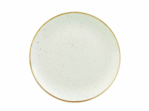 CHURCHILL SUPER VITRIFIED STONECAST BARLEY WHITE COUPE PLATE 11.3inch