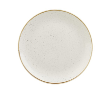 CHURCHILL SUPER VITRIFIED STONECAST BARLEY WHITE COUPE PLATE 10.6inch