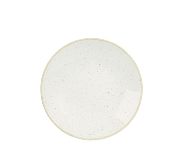 CHURCHILL SUPER VITRIFIED STONECAST BARLEY WHITE COUPE PLATE 8.9Inch