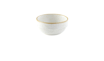 CHURCHILL SUPER VITRIFIED STONECAST BARLEY WHITE STACKING BOWL 12.6OZ