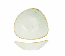 CHURCHILL SUPER VITRIFIED STONECAST BARLEY WHITE TRIANGULAR BOWL 21.1OZ