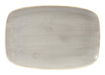 CHURCHILL SUPER VITRIFIED STONECAST PEPPERCORN GREY CHEF'S OBLONG PLATTER 13.5X9.2inch