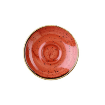 CHURCHILL SUPER VITRIFIED STONECAST SPICED ORANGE SAUCER 4.5inch