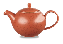 CHURCHILL SUPER VITRIFIED STONECAST SPICED ORANGE TEAPOT 15OZ