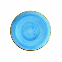 CHURCHILL SUPER VITRIFIED STONECAST CORNFLOWER BLUE COUPE PLATE 12.8inch