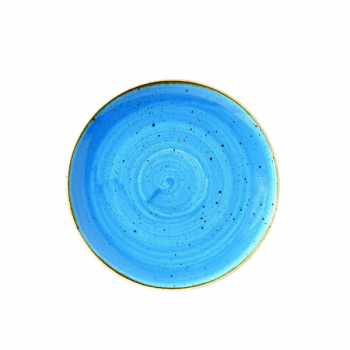 CHURCHILL SUPER VITRIFIED STONECAST CORNFLOWER BLUE COUPE PLATE 8.5Inch