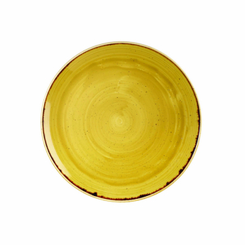 CHURCHILL SUPER VITRIFIED STONECAST MUSTARD SEED COUPE PLATE 11.3Inch