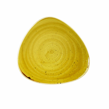 CHURCHILL SUPER VITRIFIED STONECAST MUSTARD SEED TRIANGULAR PLATE 12.2inch