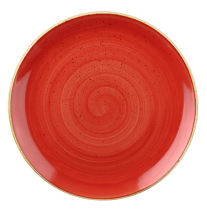 CHURCHILL SUPER VITRIFIED STONECAST BERRY RED COUPE PLATE 12.8inch