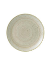 CHURCHILL SUPER VITRIFIED STONECAST NUTMEG CREAM COUPE PLATE 10.2inch