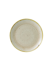 CHURCHILL SUPER VITRIFIED STONECAST NUTMEG CREAM COUPE PLATE 8.5inch