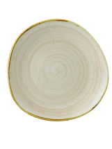 CHURCHILL SUPER VITRIFIED STONECAST NUTMEG CREAM ORGANIC PLATE 11.3inch