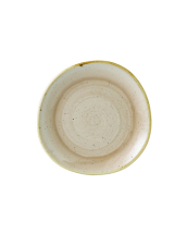 CHURCHILL SUPER VITRIFIED STONECAST NUTMEG CREAM ORGANIC PLATE 8.3inch