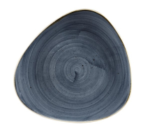 CHURCHILL SUPER VITRIFIED STONECAST BLUEBERRY TRIANGULAR PLATE 10.4inch