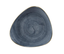 CHURCHILL SUPER VITRIFIED STONECAST BLUEBERRY TRIANGULAR PLATE 9inch