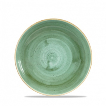 CHURCHILL SUPER VITRIFIED STONECAST SAMPHIRE GREEN COUPE BOWL 40OZ