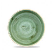 CHURCHILL SUPER VITRIFIED STONECAST SAMPHIRE GREEN COUPE BOWL 15OZ