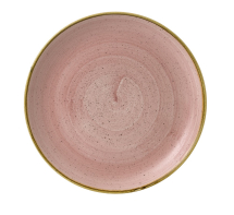CHURCHILL SUPER VITRIFIED STONECAST PETAL PINK COUPE PLATE 11.3inch