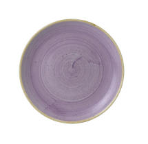 CHURCHILL STONECAST LAVENDER COUPE PLATE 21.7CM X 12