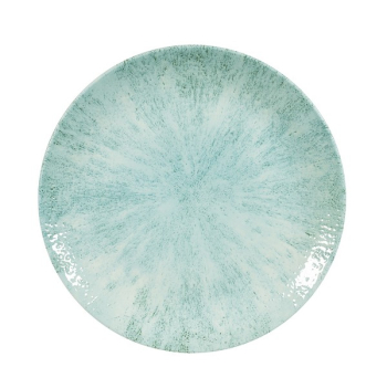 CHURCHILL SUPER VITRIFIED STUDIO PRINTS STONE AQUAMARINE COUPE PLATE 11.3Inch