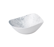 CHURCHILL SUPER VITRIFIED STUDIO PRINTS HAZE BLUE TRIANGULAR BOWL 13OZ