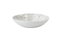 CHURCHILL SUPER VITRIFIED STUDIO PRINTS KINTSUGI AGATE GREY COUPE BOWL 15OZ