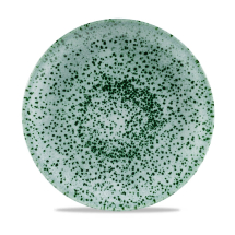 CHURCHILL SUPER VITRIFIED STUDIO PRINTS MINERAL GREEN COUPE PLATE 10.2inch