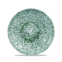 CHURCHILL SUPER VITRIFIED STUDIO PRINTS MINERAL GREEN COUPE PLATE 8.5inch