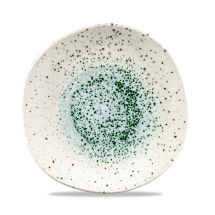 CHURCHILL SUPER VITRIFIED STUDIO PRINTS MINERAL GREEN ORGANIC PLATE 10.4inch