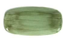 CHURCHILL SUPER VITRIFIED STONECAST PATINA BURNISHED GREEN OBLONG PLATE 11.7X6inch