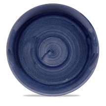 CHURCHILL SUPER VITRIFIED STONECAST PATINA COBALT BLUE COUPE PLATE 11.3inch