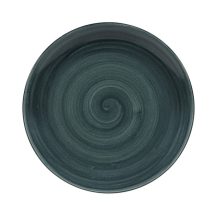 CHURCHILL SUPER VITRIFIED STONECAST PATINA RUSTIC TEAL COUPE PLATE 10.2inch