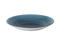 CHURCHILL SUPER VITRIFIED STONECAST AQUEOUS LAGOON COUPE PLATE 11inch