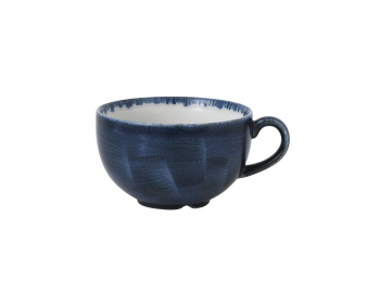 CHURCHILL SUPER VITRIFIED STONECAST PLUME ULTRAMARINE CAPPUCCINO CUP 8OZ