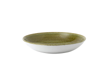 CHURCHILL SUPER VITRIFIED STONECAST PLUME OLIVE COUPE BOWL 40OZ