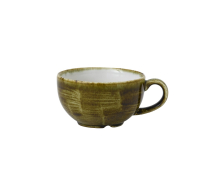 CHURCHILL SUPER VITRIFIED STONECAST PLUME OLIVE CAPPUCCINO CUP 8OZ