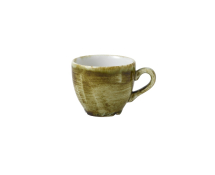 CHURCHILL SUPER VITRIFIED STONECAST PLUME OLIVE ESPRESSO CUP 3.5OZ