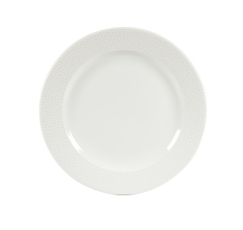 CHURCHILL SUPER VITRIFIED ISLA WHITE FOOTED PLATE 12Inch