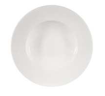 CHURCHILL SUPER VITRIFIED ISLA WHITE WIDE RIM BOWL 16.5OZ