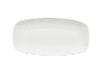 CHURCHILL SUPER VITRIFIED ISLA WHITE OBLONG PLATE 11.7X6Inch