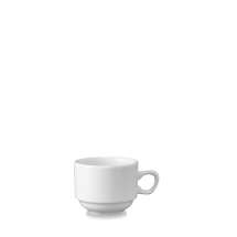 CHURCHILL SUPER VITRIFIED WHITE HOLLOWARE NOVA TEA CUP 7.4OZ